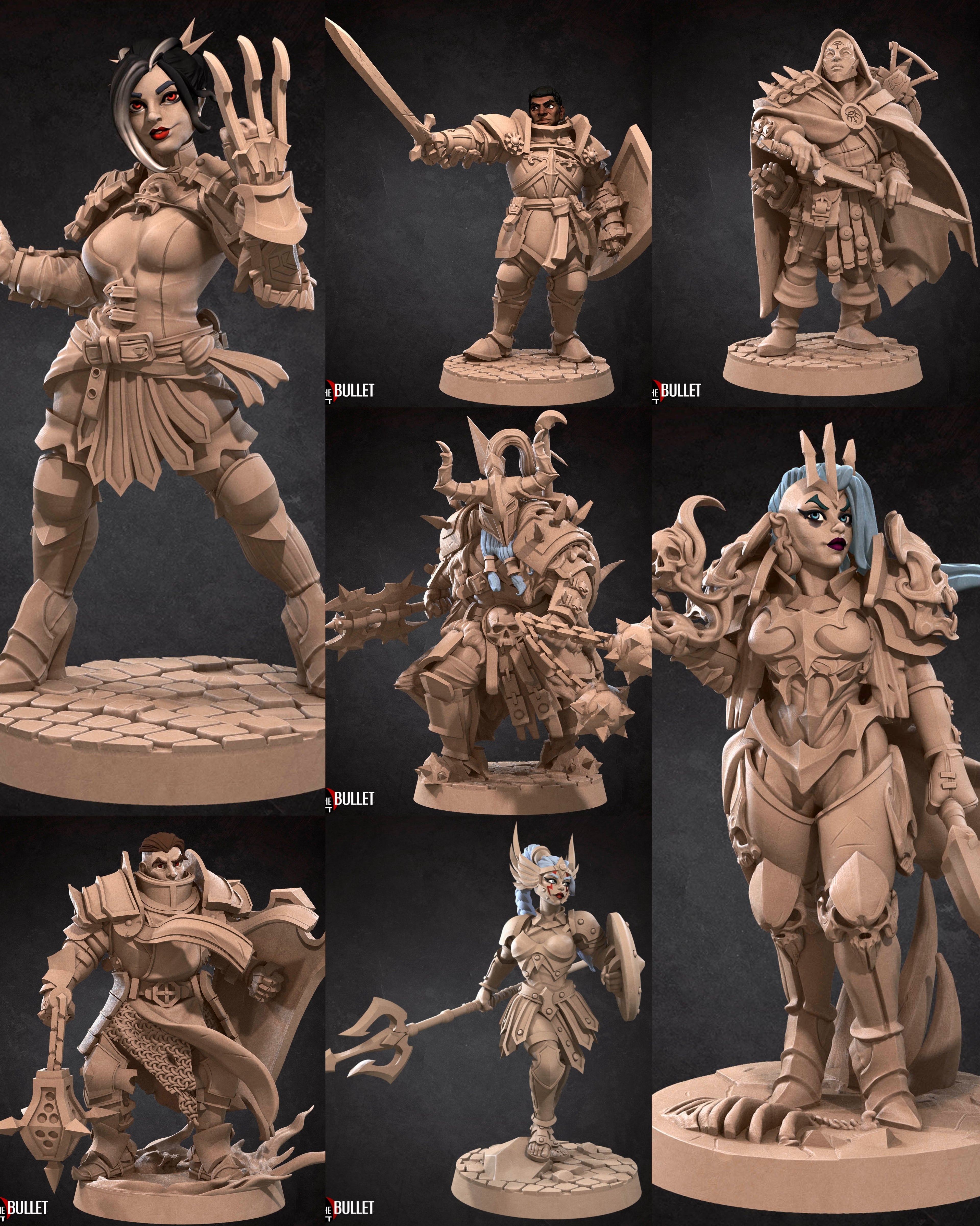 Bullet Hell Heroes 2 Miniatures | Fantasy Miniature | Bite the Bullet