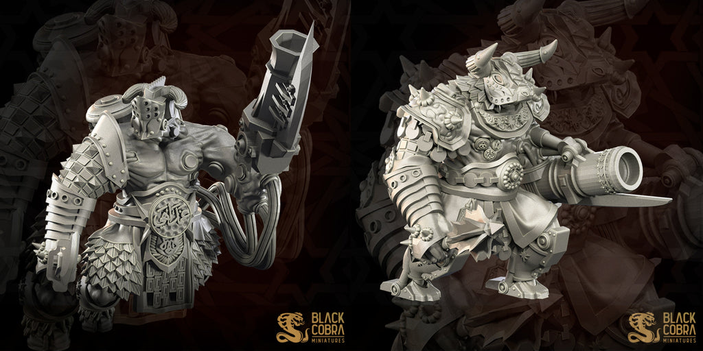 Iron Trencher Bull Miniatures | Trench Grimdark | Black Cobra Miniatures