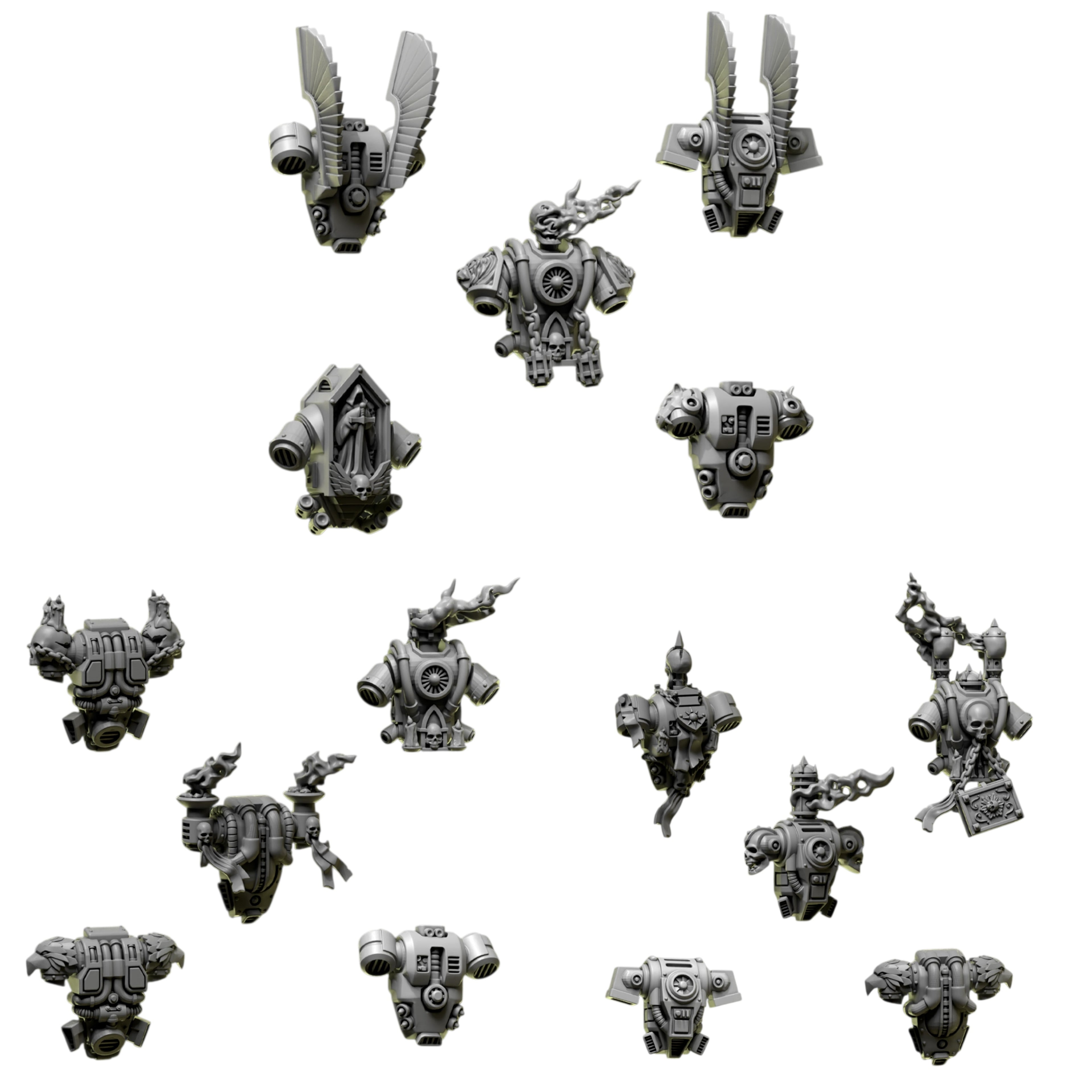 Backpacks | Eternal Pilgrims | Conversion Bits For 28mm 32mm Sci-fi Marines