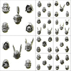 Heads & Helmets | Eternal Pilgrims | Conversion Bits For 28mm 32mm Sci-fi Marines