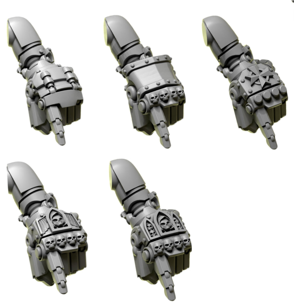 Fist Pairs | Eternal Pilgrims | Conversion Bits For 28mm 32mm Sci-fi Marines