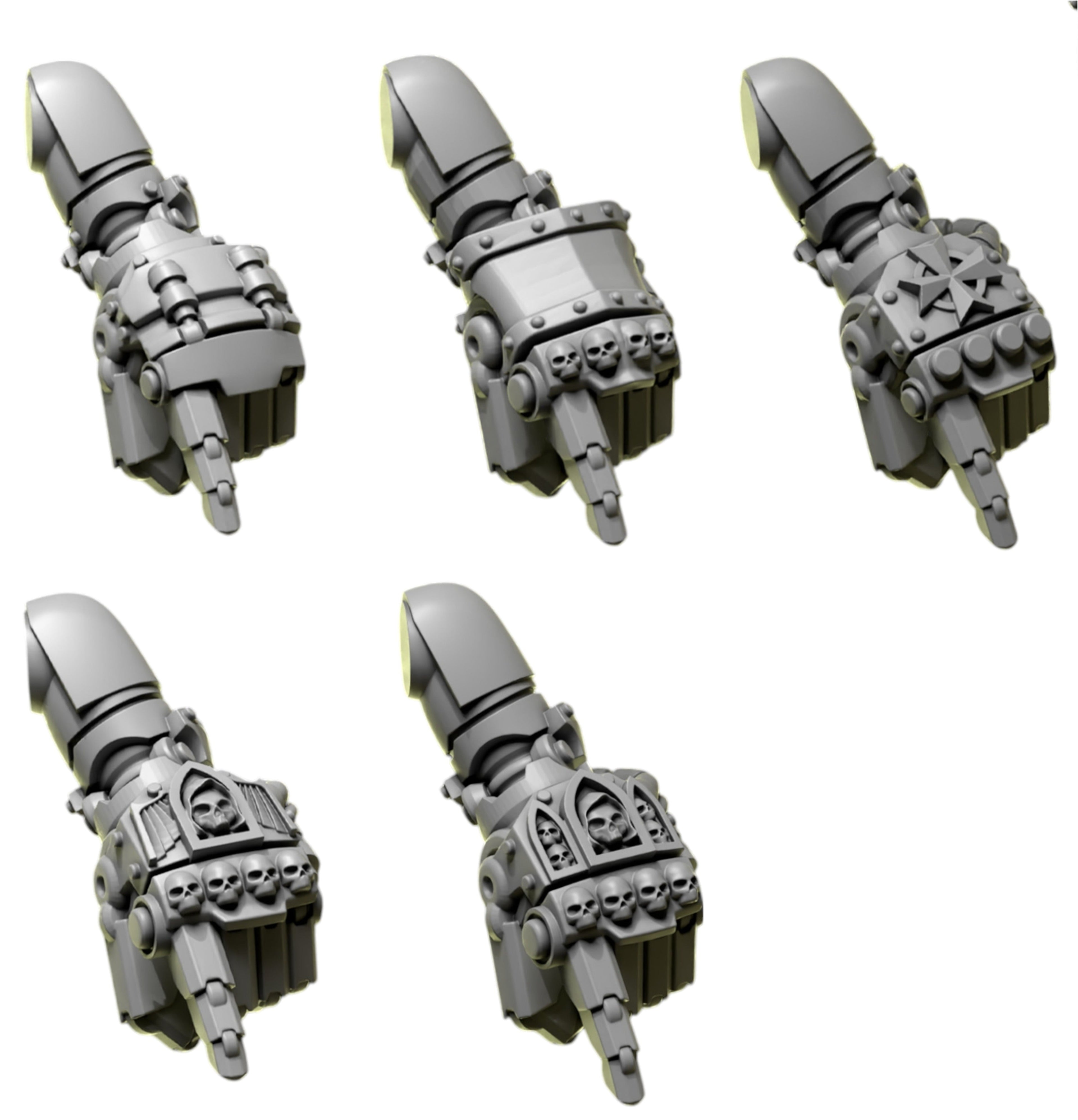 Fist Pairs | Eternal Pilgrims | Conversion Bits For 28mm 32mm Sci-fi Marines