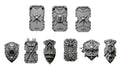 Shields Pack 1 | Eternal Pilgrims | Conversion Bits For 28mm 32mm Sci-fi Marines