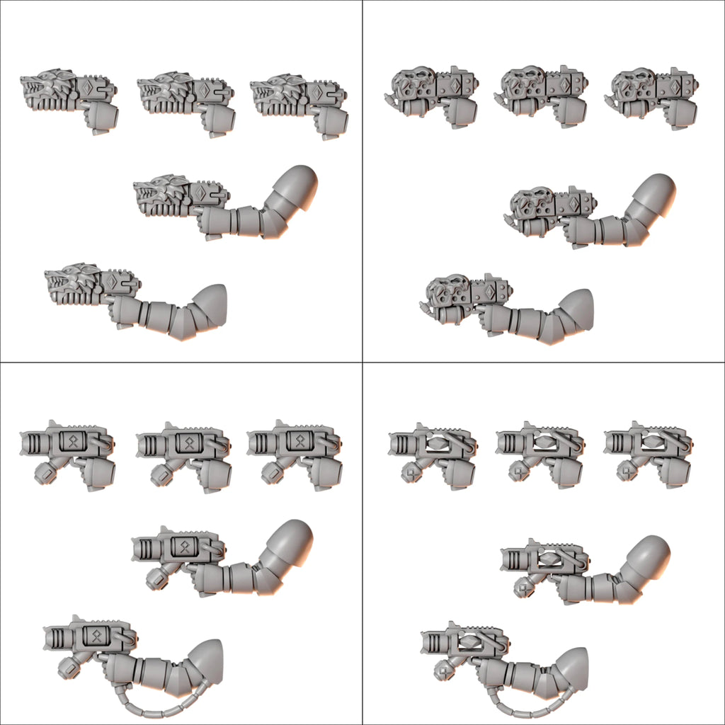 Pistols Primal Hounds Conversion Bits For 28mm 32mm Sci-fi Marines