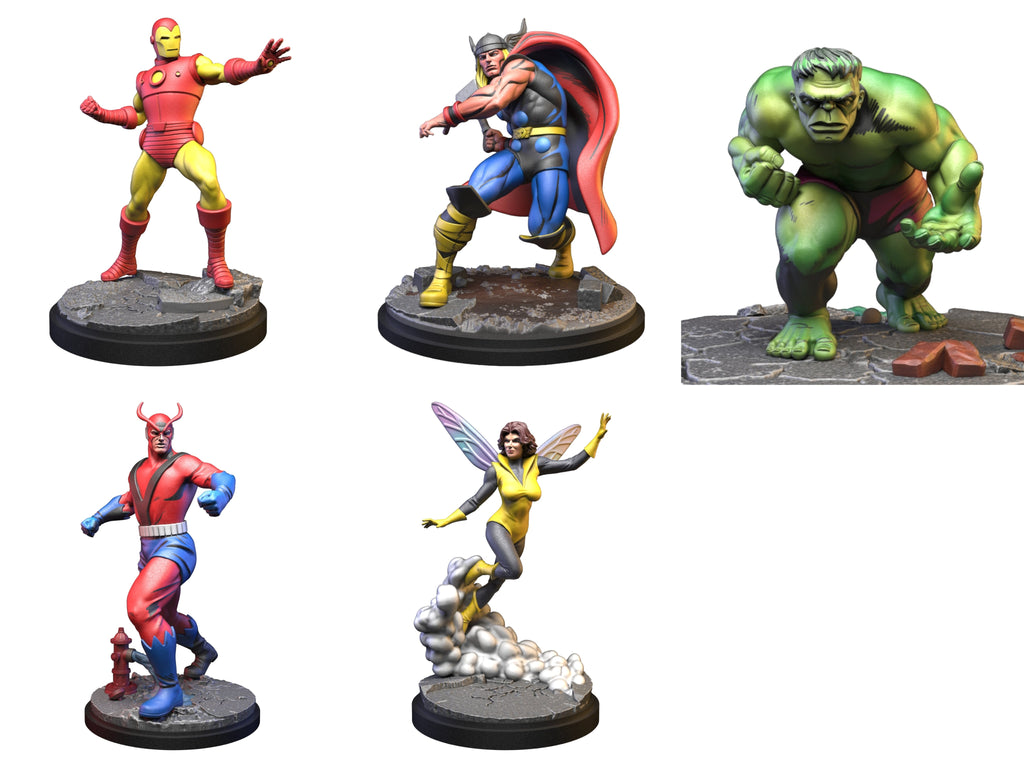 Classic Avenging Team | Super Hero Sci-Fi Miniature | C27 Studio