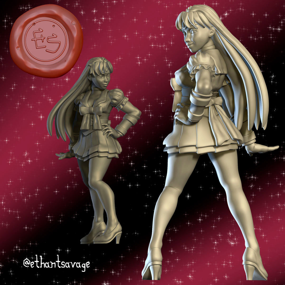 Inner Scout Miniatures | Sailor Scouts | Fantasy Miniature | Ethan Savage Studios
