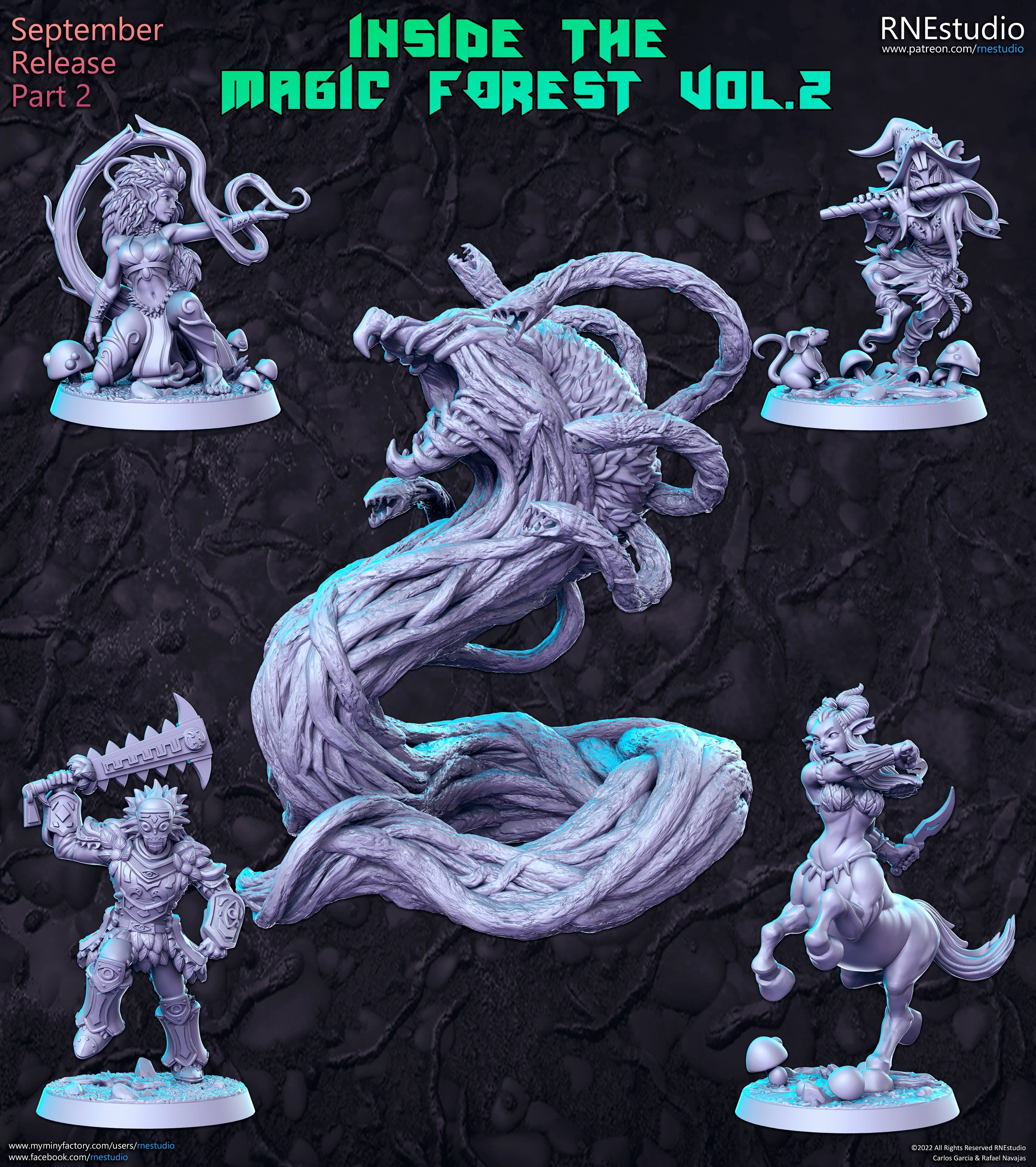 Inside the Magic Forest Vol 2 Miniatures (Full Set) | Fantasy Miniature | RN Estudio