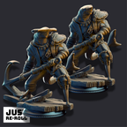 Baz “Smiley” Armstrong – Sharkman Enforcer - 3D Printed Barbarian Character Miniature