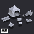 Traveler’s Camp - 3D Printed Terrain Miniature