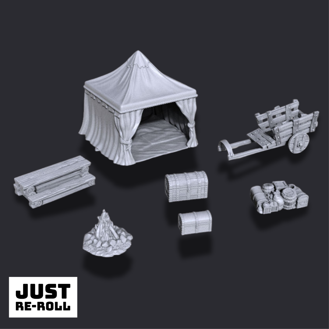 Traveler’s Camp - 3D Printed Terrain Miniature