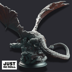 Kuriazor the Dark Scaled – Dragon of the Depths - 3D Monster Miniature