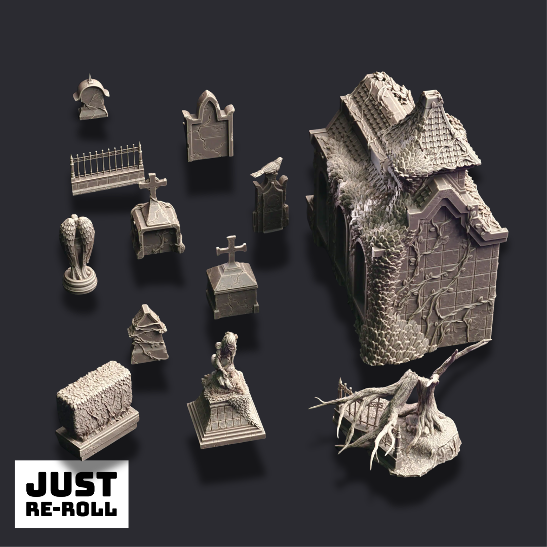 Cemetery of the Damned – 3D Printed Cemetery Terrain