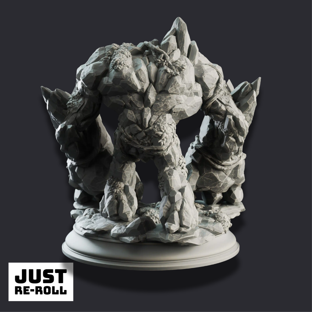 The Three Faces – Elemental Golems - 3D Monster Miniature