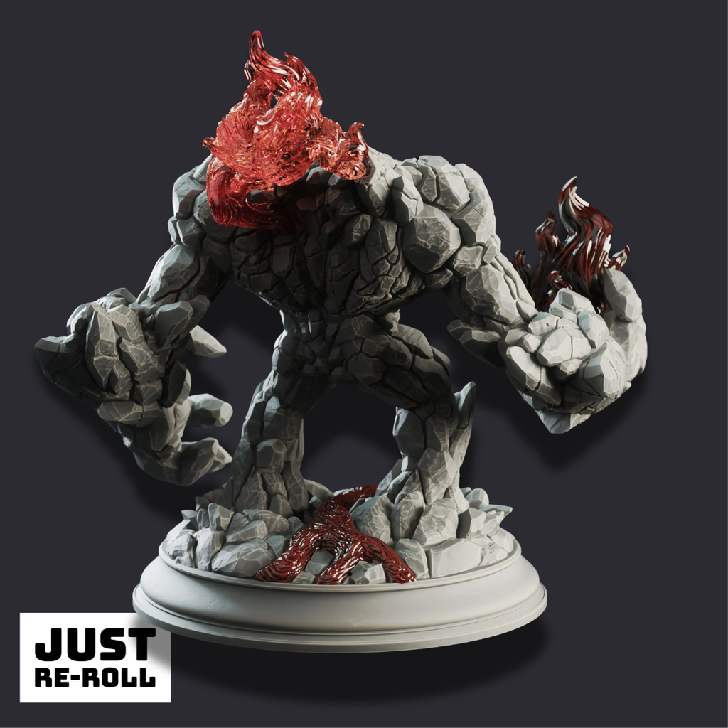 The Three Faces – Elemental Golems - 3D Monster Miniature