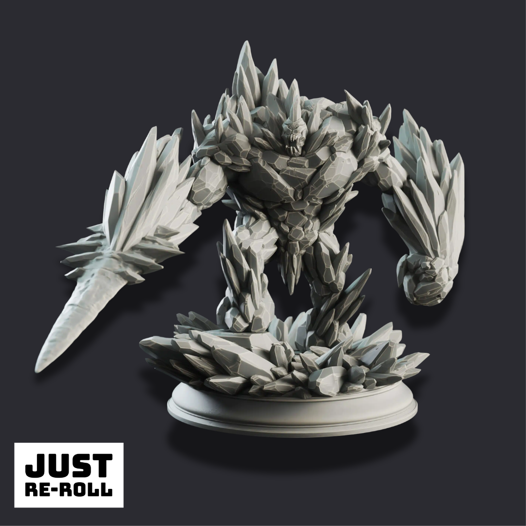 The Three Faces – Elemental Golems - 3D Monster Miniature