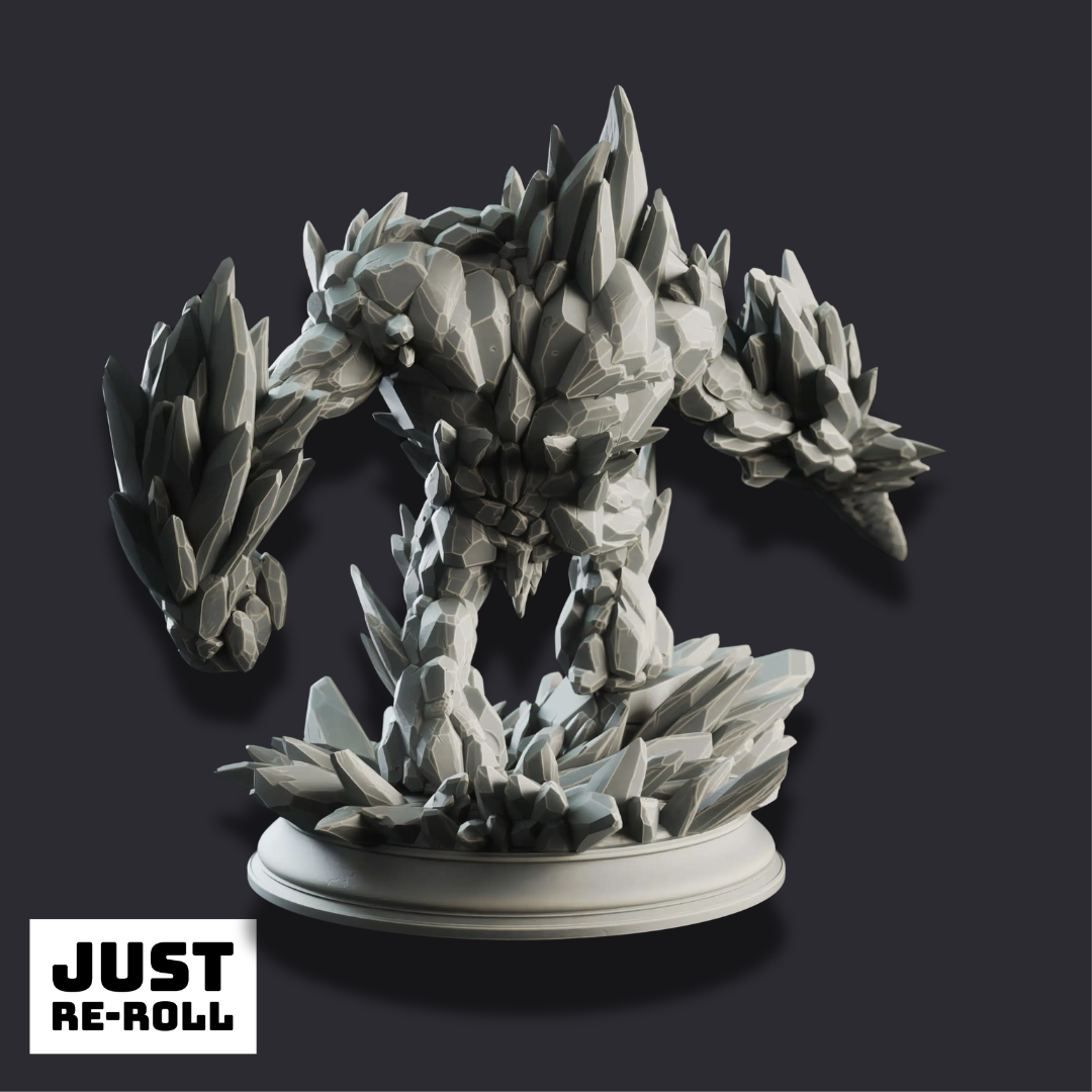 The Three Faces – Elemental Golems - 3D Monster Miniature