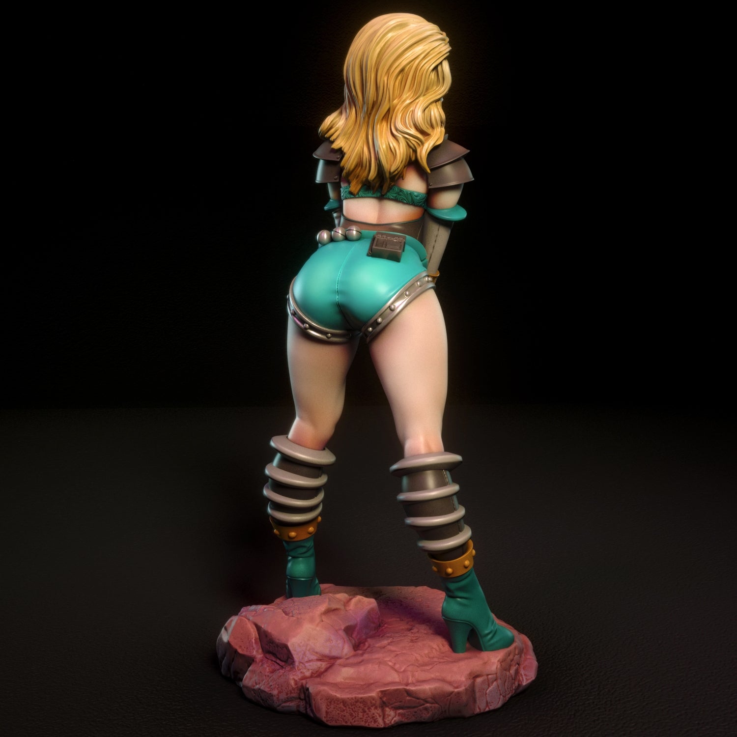 Janet | Pin-Up Statue Fan Art Miniature Unpainted | Torrida Minis