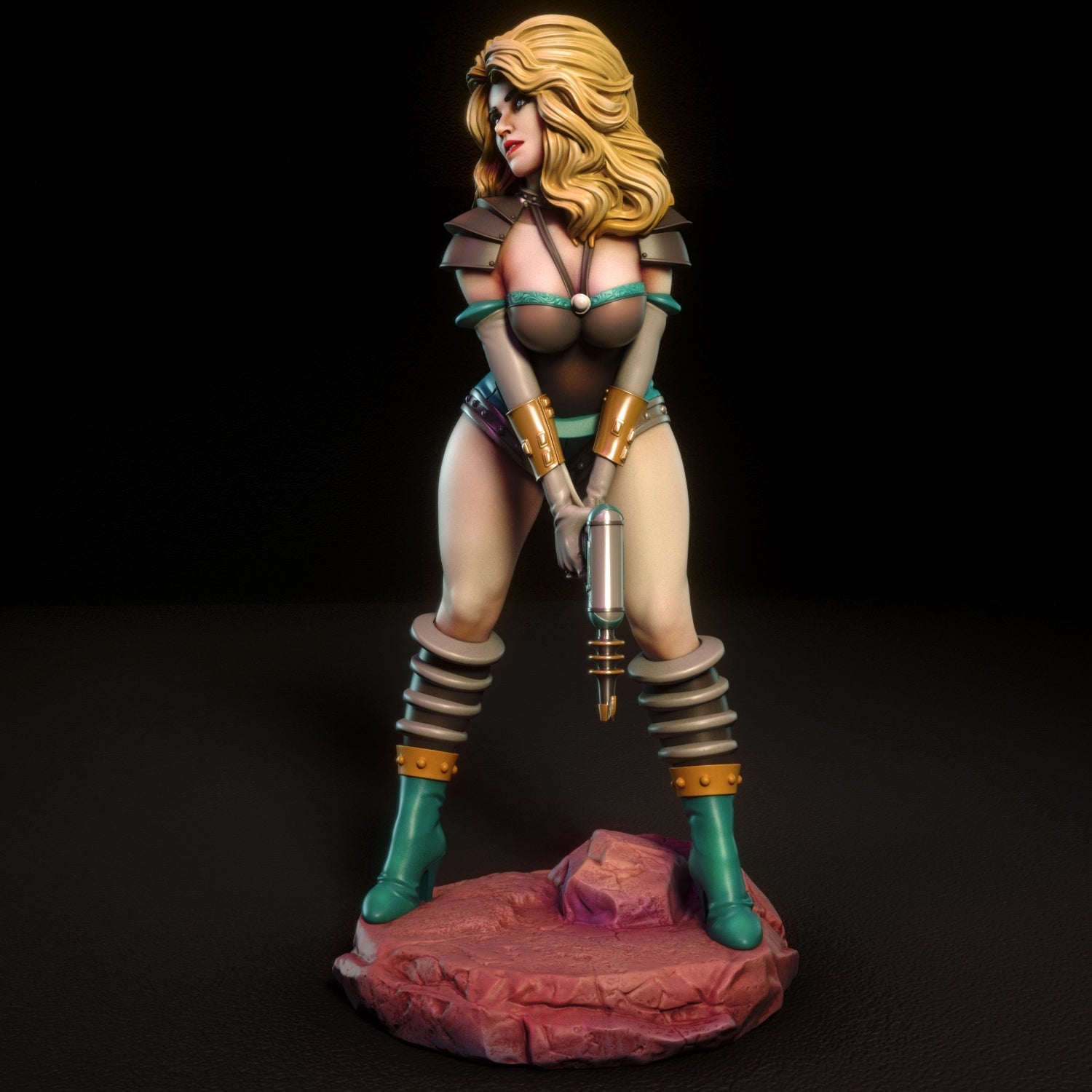 Janet | Pin-Up Statue Fan Art Miniature Unpainted | Torrida Minis
