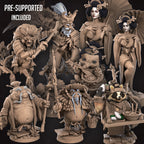 Japanese Bullet Town Miniatures (Full Set) | Fantasy Miniature | Bite the Bullet