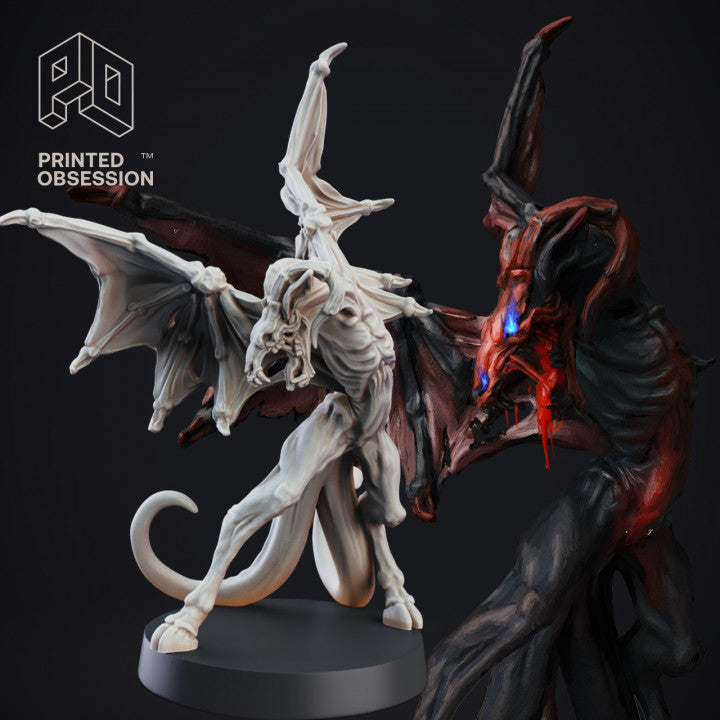 Jersey Devil | Cryptids & Skinwalkers | Fantasy Miniature | Printed Obsession
