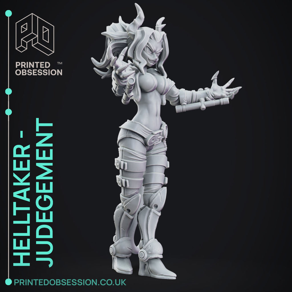 Judgement (150mm) | Helltaker | Fantasy Miniature | Printed Obsession