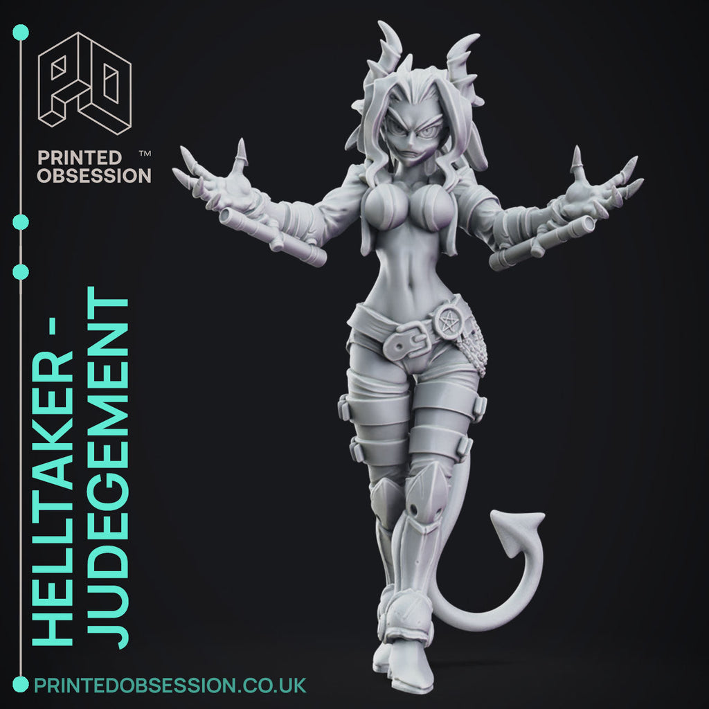 Judgement (150mm) | Helltaker | Fantasy Miniature | Printed Obsession