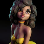 Judith | Pin-Up Statue Fan Art Miniature Unpainted | Torrida Minis