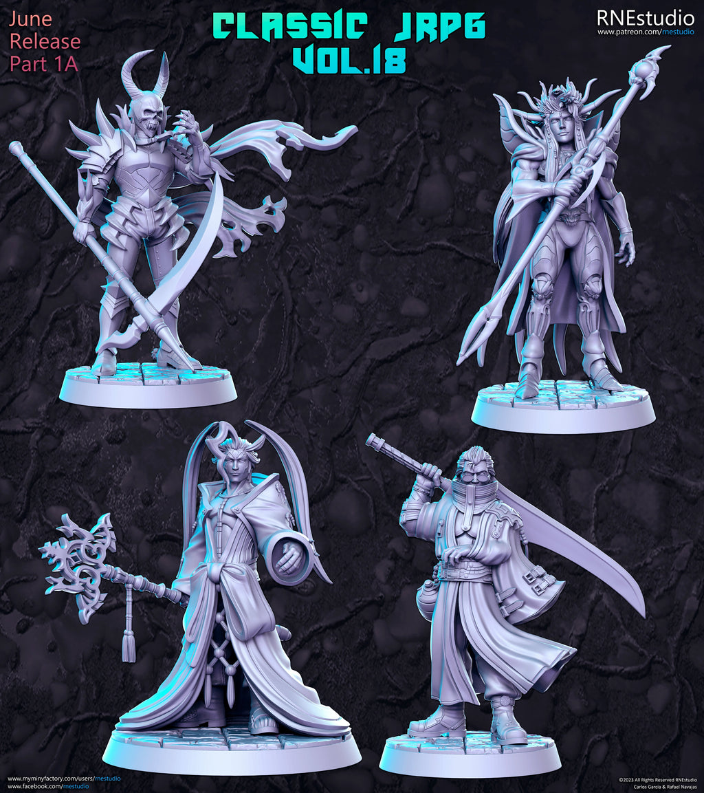 Classic JRPG Vol 18 Miniatures (Full Set) | Fantasy Miniature | RN Estudio