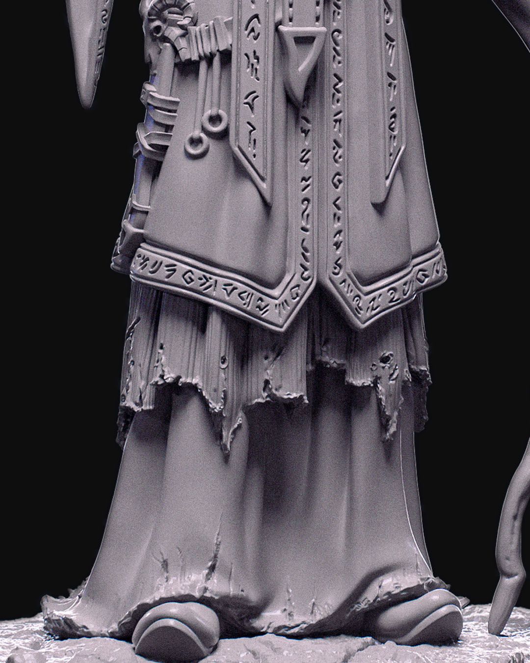 Kalal, Highpriest of Arzan - NPC -  32mm / 75mm Scale Miniature