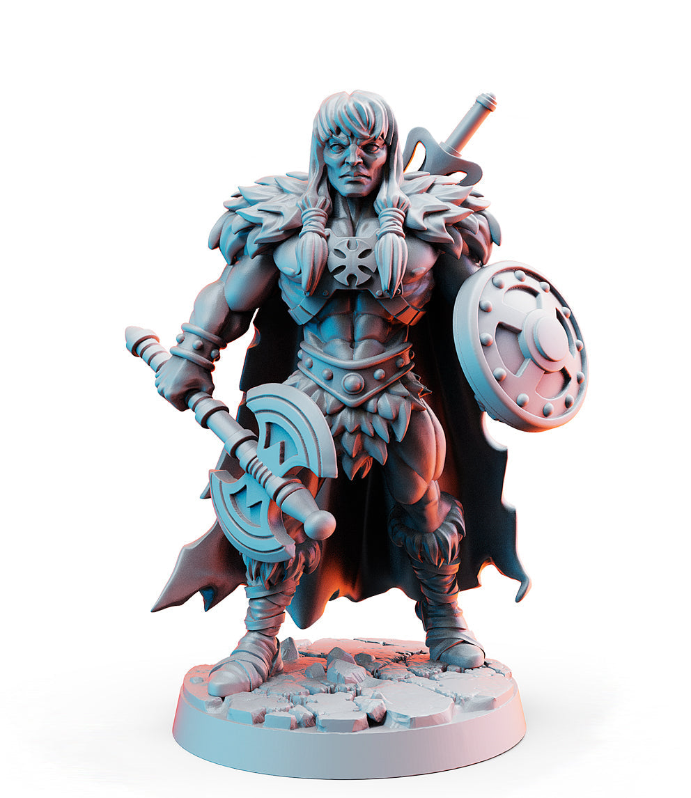 King Kull-Axe | Those Wonderful 80's | Fantasy Miniature | RN Estudio