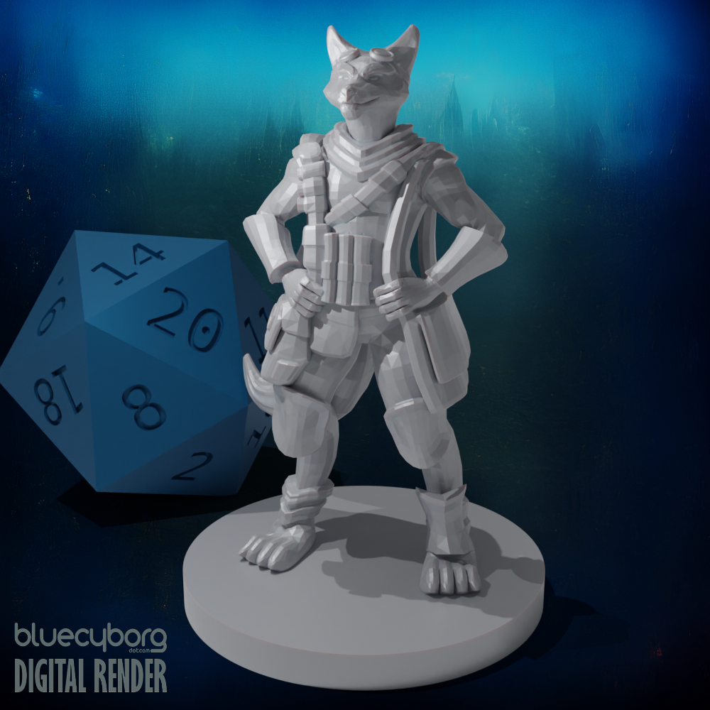 Kitsune Mage 28mm Scale Miniature