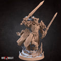 Knight w/ Swords | Centaurs | Fantasy Miniature | Bite the Bullet