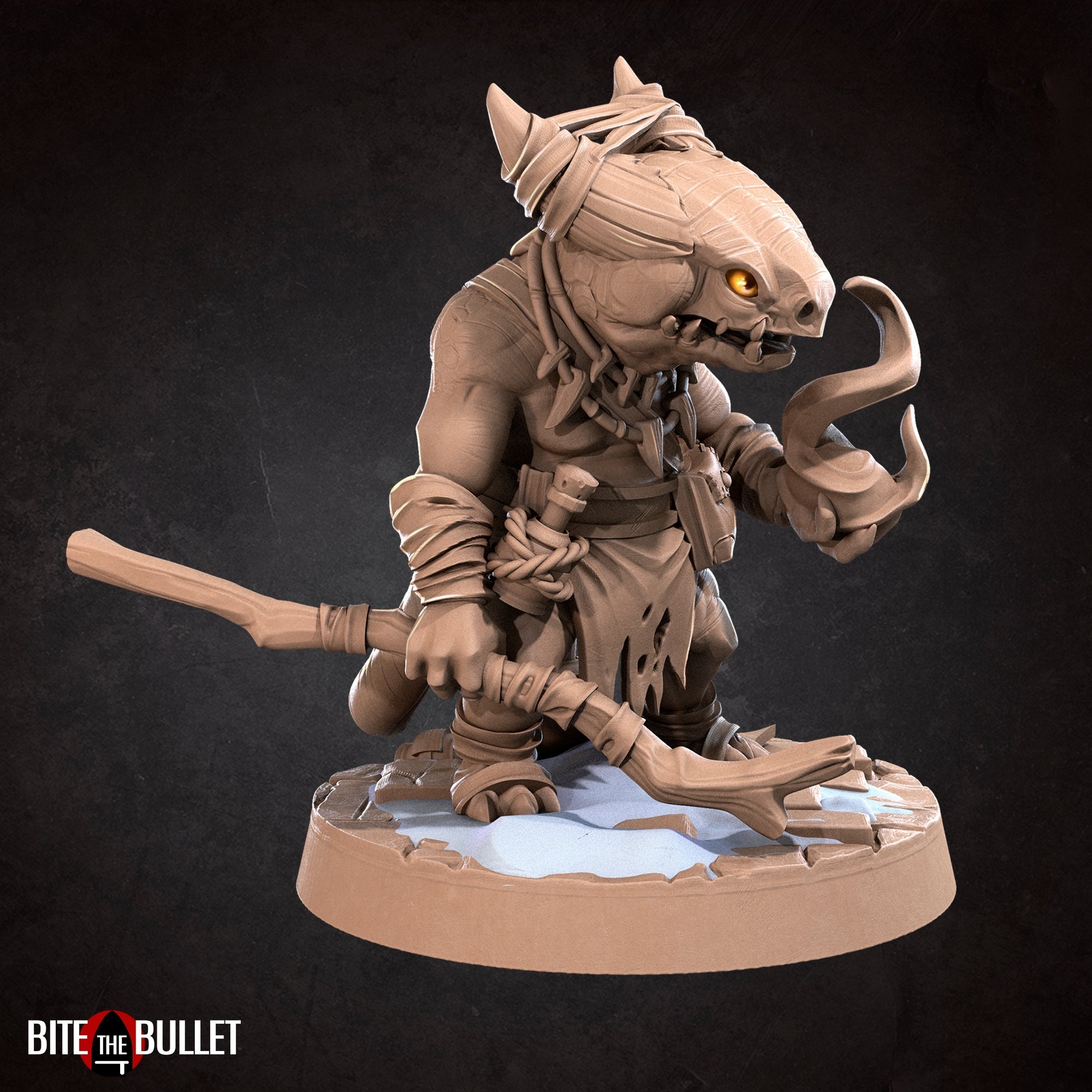 Kobold Sorcerer | Bullet Town Christmas | Fantasy Miniature | Bite the Bullet
