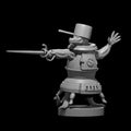 Kobold Fighter Obese with Stove as Armor 28mm Scale Miniature