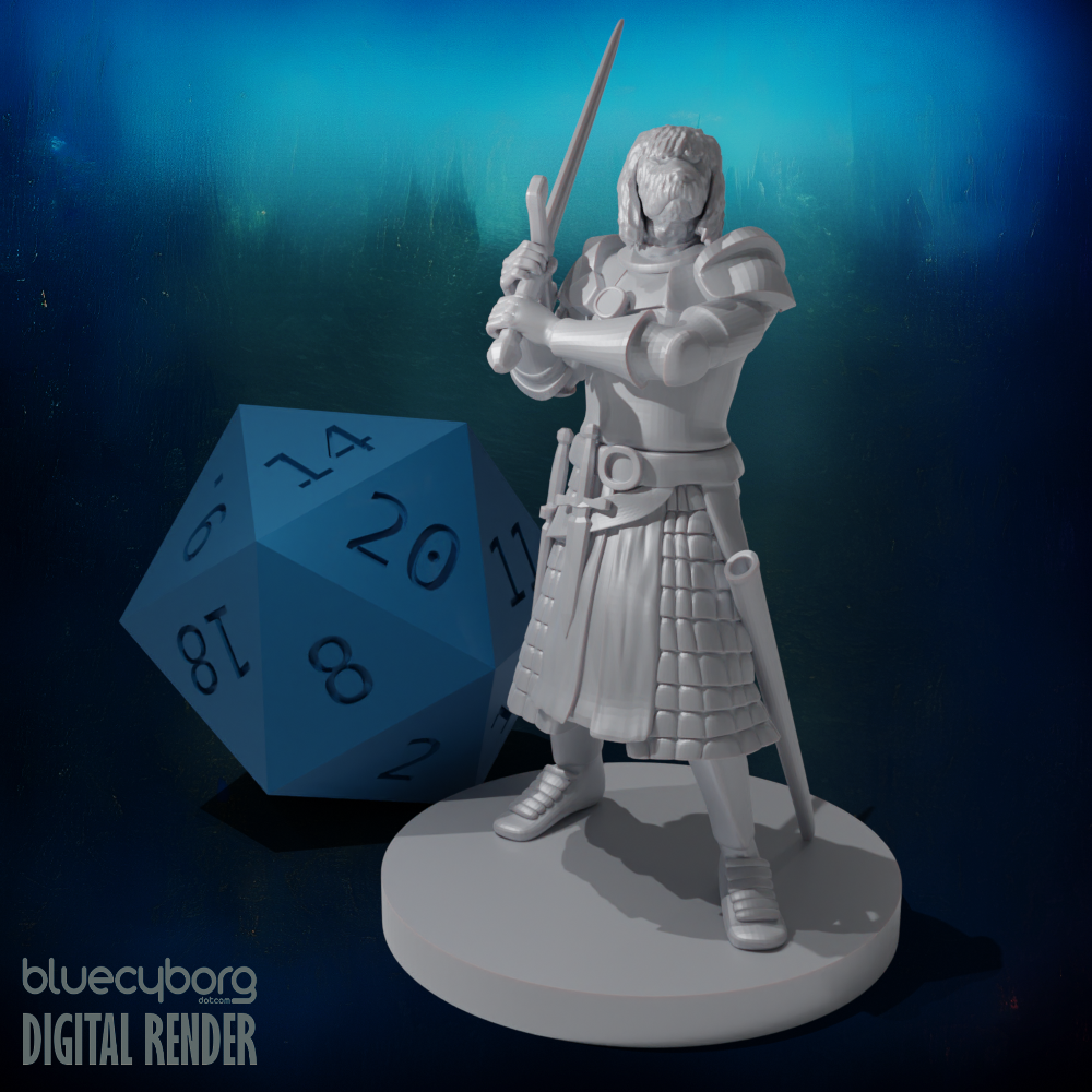 Komondor Dogfolk Fighter 28mm Scale Miniature