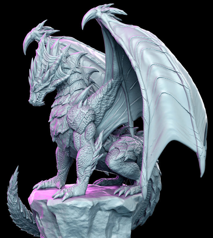 Dragon Krukhnir | A Witcher Contract Vol 2 | Fantasy Miniature | RN Estudio