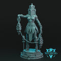 Lady of the Depths | 12K Resin Miniature with 2 Bases for D&D, Warhammer AOS & RPGs