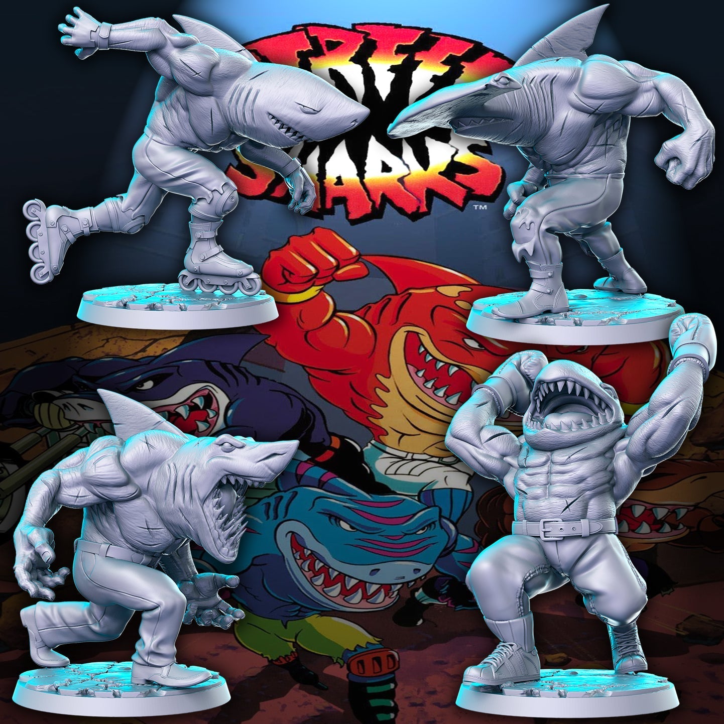 Land Skark Miniatures | Multiverse | Fantasy Miniature | RN Estudio