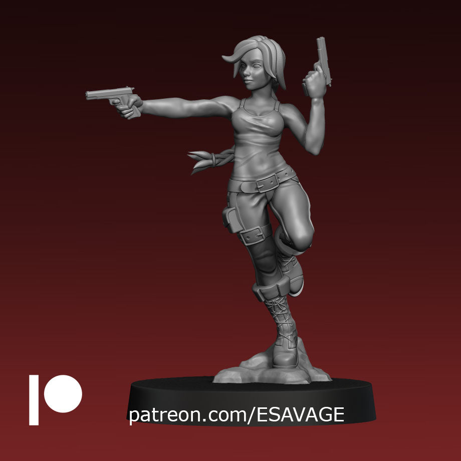 Lara | Fantasy Miniature | Ethan Savage Studios
