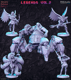 Legends Vol 2 Miniatures (Full Set) | Fantasy Miniature | RN Estudio