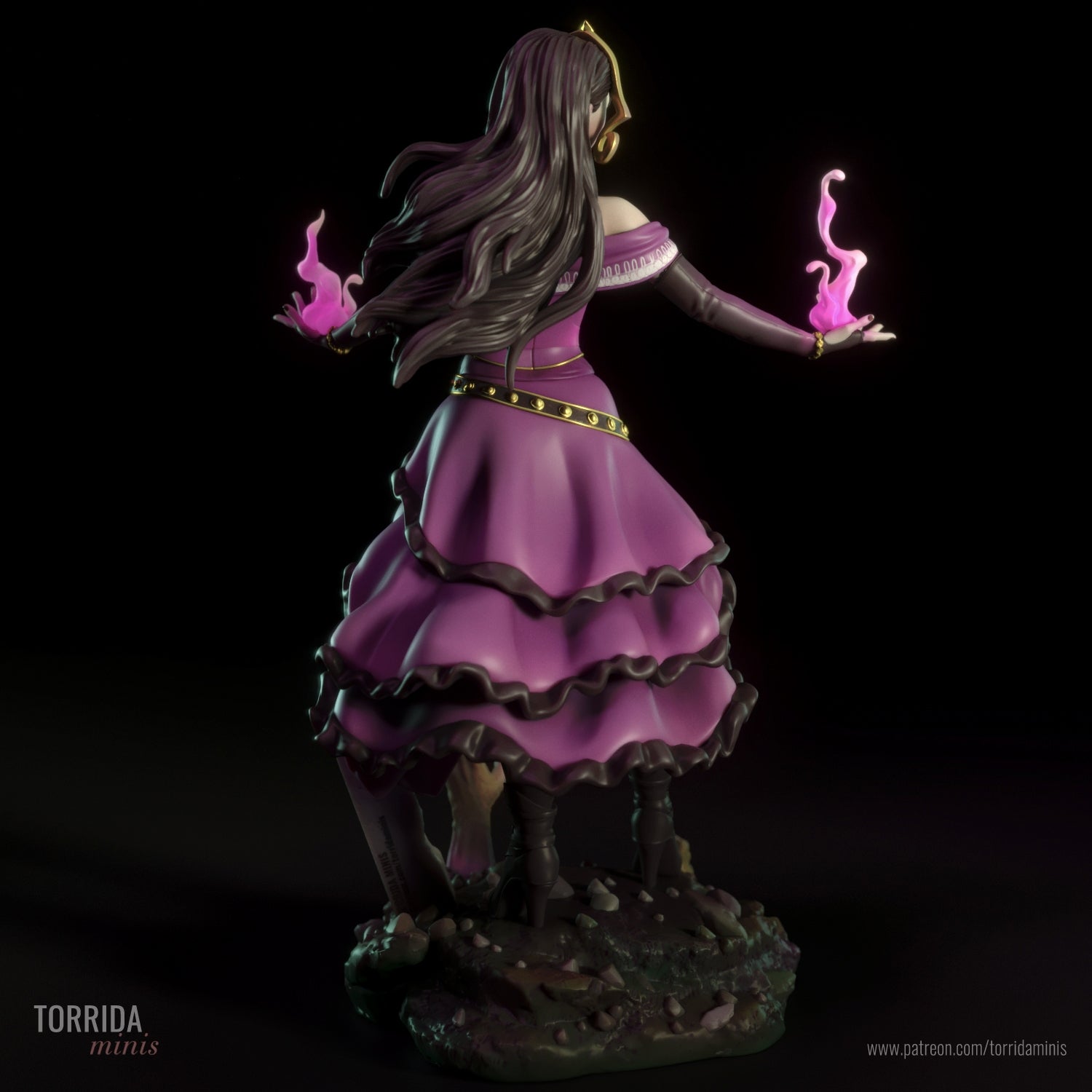 Liliana Vess | Pin-Up Statue Fan Art Miniature Unpainted | Torrida Minis