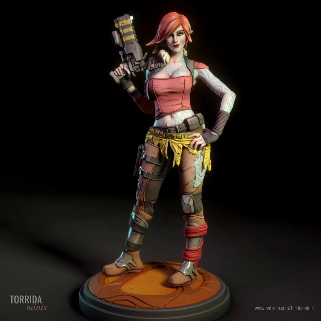 Lilith | Pin-Up Statue Fan Art Miniature Unpainted | Torrida Minis