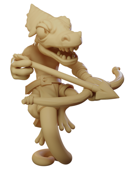 Stone King's Deep In The Jungle Lizard Folk Oversized Resin Miniatures