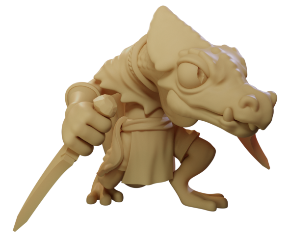 Stone King's Deep In The Jungle Lizard Folk Oversized Resin Miniatures
