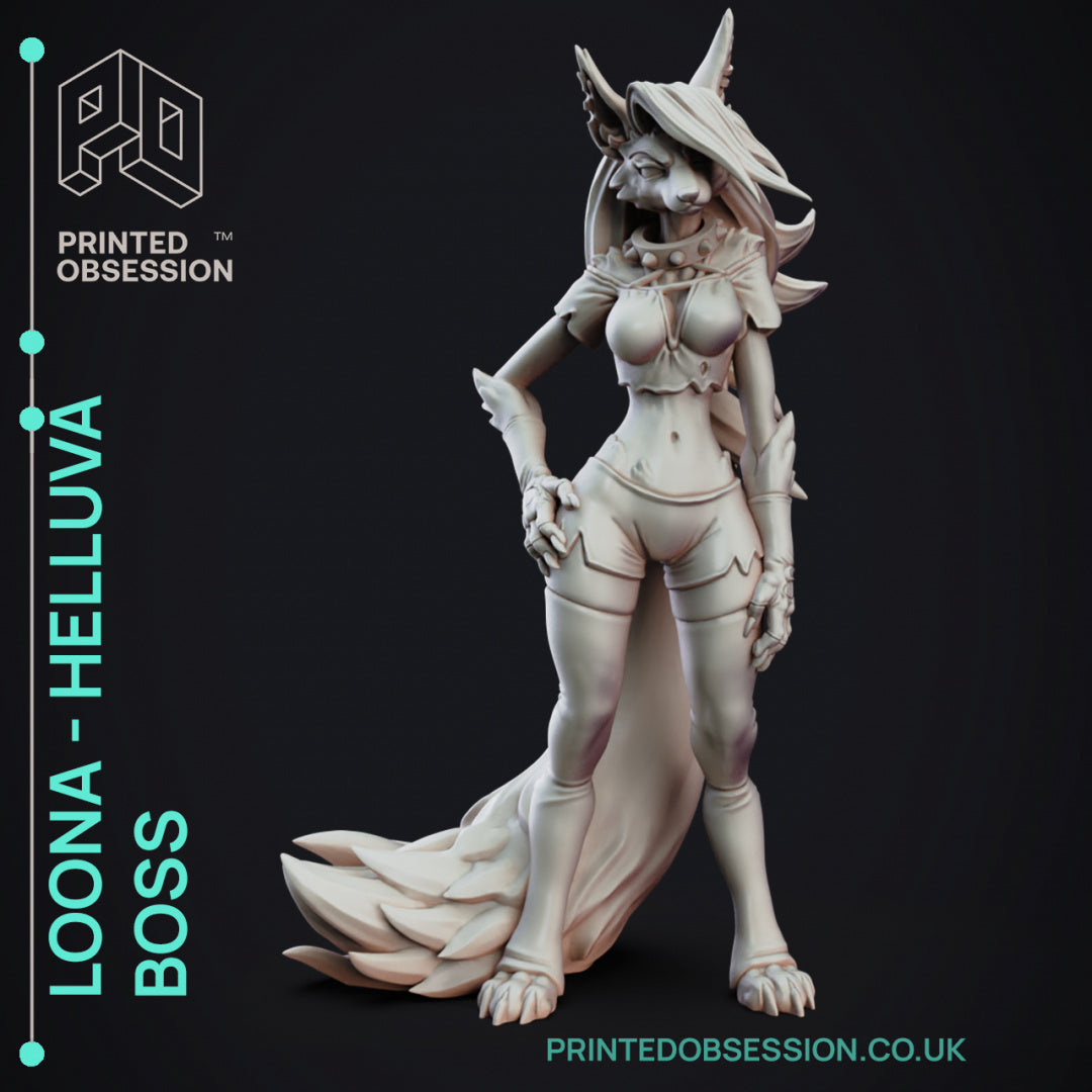 Loona (150mm) | Helluva Boss | Fantasy Miniature | Printed Obsession