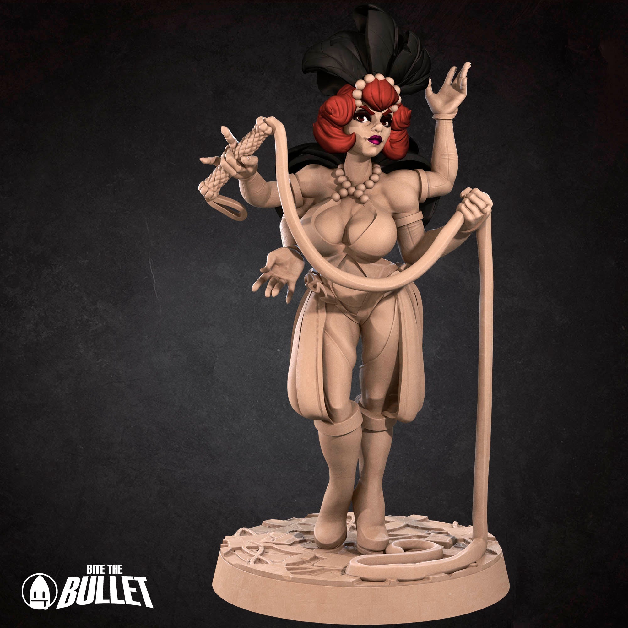 Louise Madame Whip Pin-Up | Fantasy Miniature | Bite the Bullet
