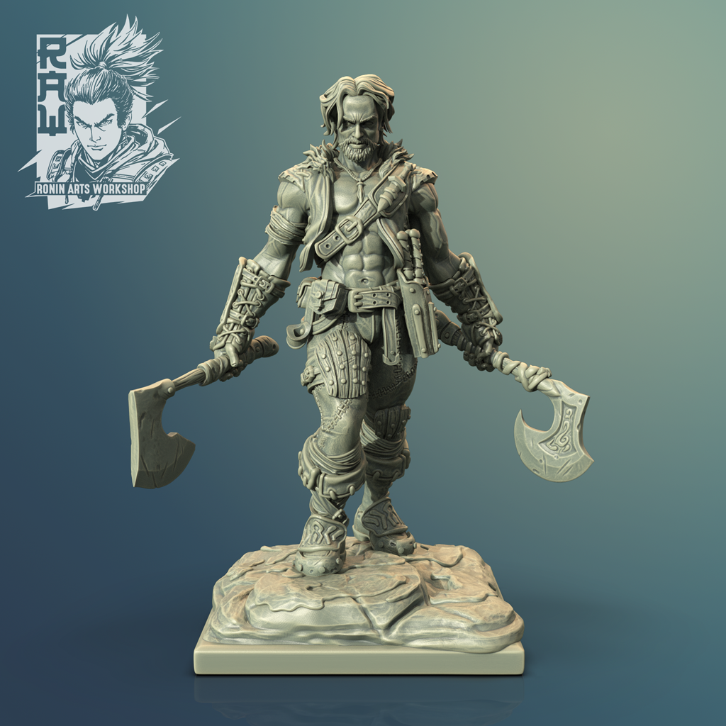 Lucano (Human Form) | RAW June 22 | Fantasy Miniature | Ronin Arts Workshop