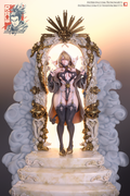 Lucia | Pin-Up Statue Fan Art Miniature Unpainted | Ronin Arts Workshop