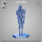 Hana Bunny | Pin-Up Statue Fan Art Miniature Unpainted | Ronin Arts Workshop