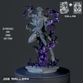 Vampire Warlock Joe Mallory | Pin-Up Statue Fan Art Miniature Unpainted | Ronin Arts Workshop
